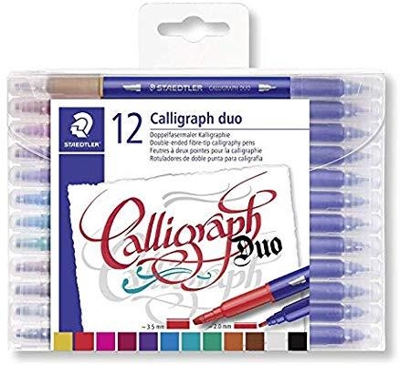 ROTULADOR STAEDTLER DOBLE PUNTA PARA CALIGRAFÍA 3005 TB12 | 4007817042861 | Librería Castillón - Comprar libros online Aragón, Barbastro