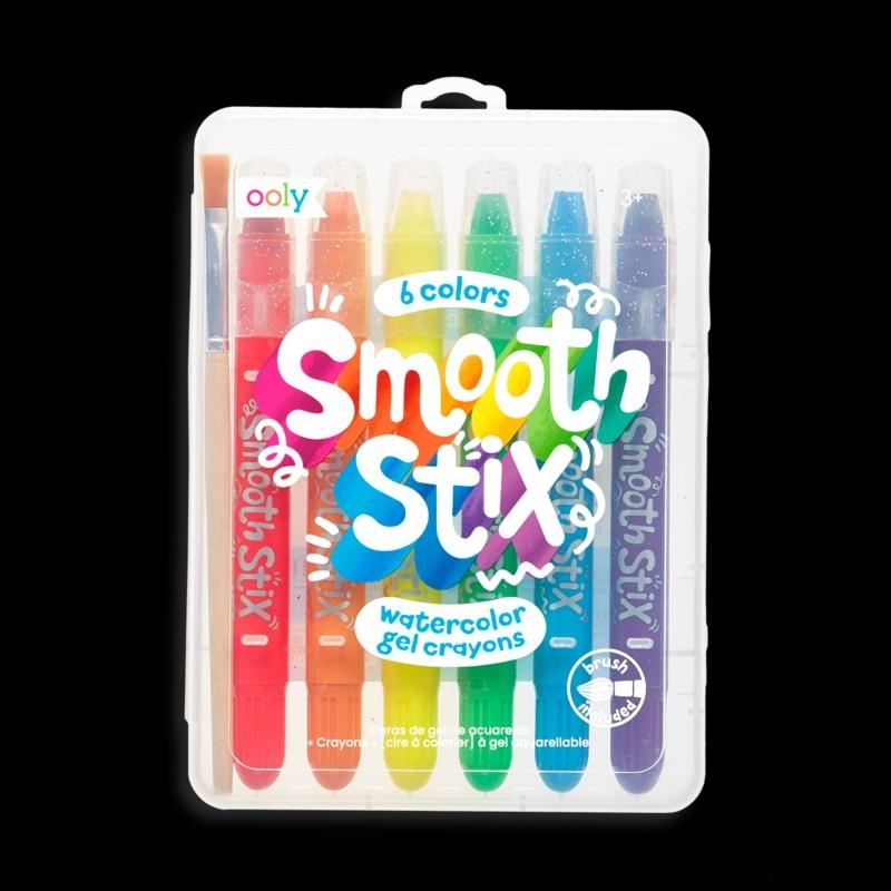 % OOLY SMOOTH STIX WATERCOLOR GEL CRAYONS 6 COLORES + 1 PINCEL | 810078033165 | Librería Castillón - Comprar libros online Aragón, Barbastro