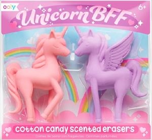OOLY UNICORNS BFF SCENTED ERASERS SET 2 UN. GOMAS DE BORRAR CON OLOR 2 UNICORNIOS ALADOS | 810078033349 | Librería Castillón - Comprar libros online Aragón, Barbastro