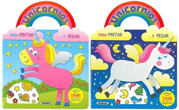 Unicornios para pintar y pegar (2 títulos) | 9788467768626 | Busquets, Jordi | Librería Castillón - Comprar libros online Aragón, Barbastro