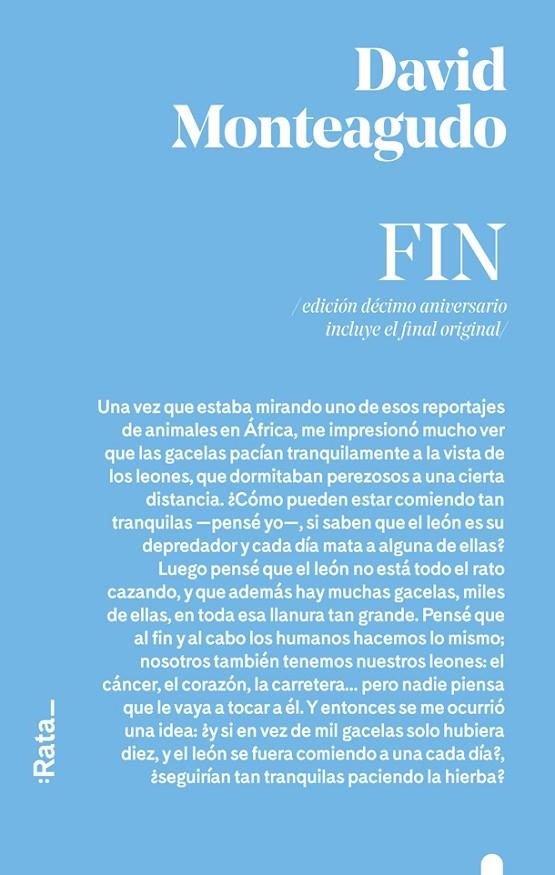 Fin | 9788416738557 | Monteagudo, David | Librería Castillón - Comprar libros online Aragón, Barbastro