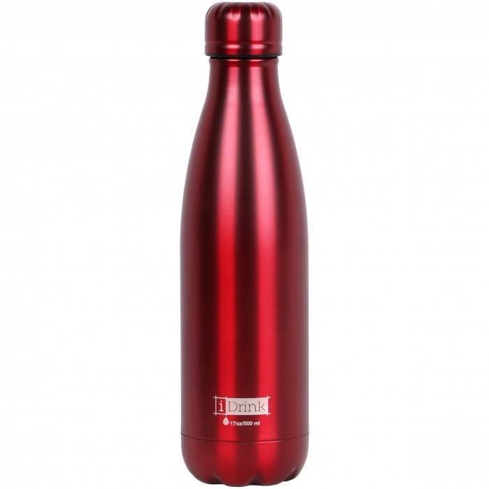 BOTELLA TERMICA 500 ML ROJO METALIZADO ID0022 | 8052877045730 | Librería Castillón - Comprar libros online Aragón, Barbastro