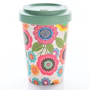 VASO BAMBÚ 400 ML : BAMBOO CUP FLOWER POWER | 4260375682638 | Librería Castillón - Comprar libros online Aragón, Barbastro