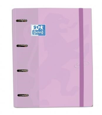 CARPETA ANILLAS OXFORD EBIND OXFCLA A4+ 100H 90 GR CUADRICULA 5MM CB TE MALVA PASTEL | 8412771031503 | Librería Castillón - Comprar libros online Aragón, Barbastro