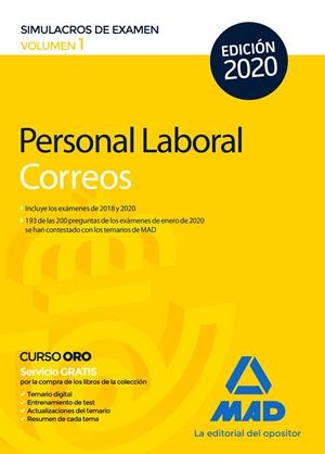 Personal Laboral de Correos y Telégrafos. Simulacros de Examen Volumen 1 | 9788414235829 | Guillén Gil, Luis Ignacio / FORUM DE CATALUNYA, S.R.L. | Librería Castillón - Comprar libros online Aragón, Barbastro