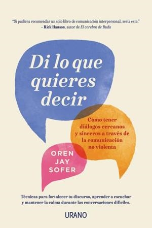 Di lo que quieres decir | 9788416720958 | Sofer, Oren Jay | Librería Castillón - Comprar libros online Aragón, Barbastro