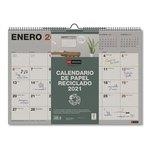 CALENDARIO MIQUELRIUS PARED 2021 RECYCLED PARA ESCRIBIR A3 28073 | 8422593280737 | Librería Castillón - Comprar libros online Aragón, Barbastro
