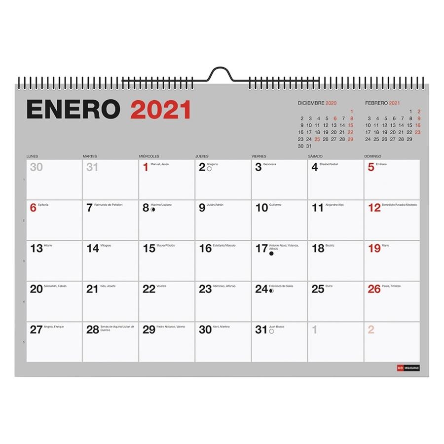 CALENDARIO MIQUELRIUS PARED 2021 BASIC PARA ESCRIBIR A3 28067 | 8422593280676 | Librería Castillón - Comprar libros online Aragón, Barbastro