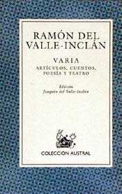 Varia | 9788423973798 | Valle-Inclán, Ramón del | Librería Castillón - Comprar libros online Aragón, Barbastro