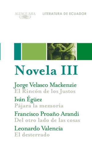 Novela 3. Literatura de Ecuador | 9788420423456 | Javier Vásconez | Librería Castillón - Comprar libros online Aragón, Barbastro