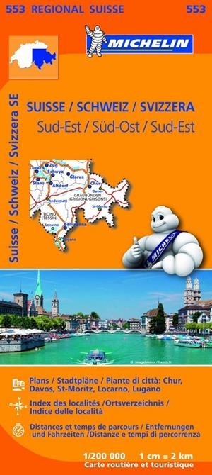 Mapa Regional Suisse Sud-Est/ Schweiz Süd-Ost/ Svizzera Sud-Est | 9782067183773 | MICHELIN | Librería Castillón - Comprar libros online Aragón, Barbastro