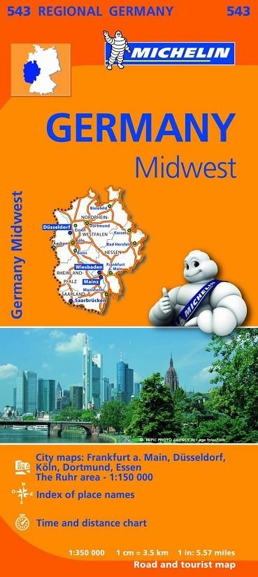 Mapa Regional Germany Midwest | 9782067183605 | MICHELIN | Librería Castillón - Comprar libros online Aragón, Barbastro