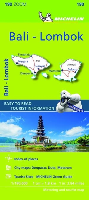 Mapa Zoom Bali-Lombok | 9782067235281 | MICHELIN | Librería Castillón - Comprar libros online Aragón, Barbastro