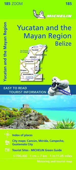Mapa Zoom Yucatán y País Maya | 9782067235250 | MICHELIN | Librería Castillón - Comprar libros online Aragón, Barbastro