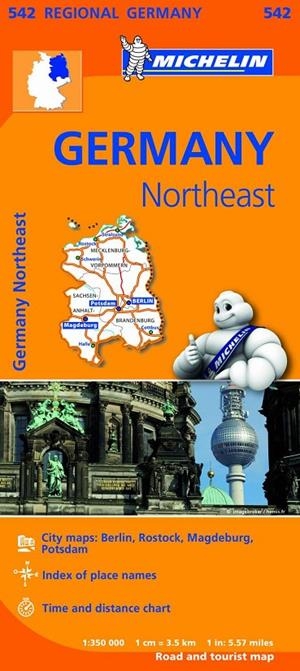 Mapa Regional Germany Northeast | 9782067183575 | MICHELIN | Librería Castillón - Comprar libros online Aragón, Barbastro