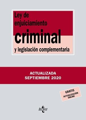 Ley de Enjuiciamiento Criminal y legislación complementaria | 9788430980093 | Editorial Tecnos | Librería Castillón - Comprar libros online Aragón, Barbastro