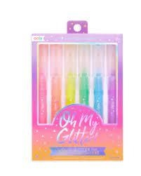 OH MY GLITTER  ROTULADORES LIQUIDOS NEON PUNTA CINCEL 130081 | 810078036029 | Librería Castillón - Comprar libros online Aragón, Barbastro
