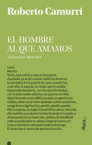 El hombre al que amamos | 9788416738540 | Camurri, Roberto | Librería Castillón - Comprar libros online Aragón, Barbastro