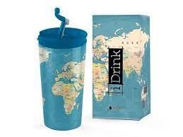 TAZA TERMICA 350 AZUL MAPAS ID0217 | 8057711460915 | Librería Castillón - Comprar libros online Aragón, Barbastro