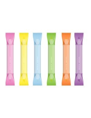 MARCADOR FLUORESCENTE DOBLE PUNTA FORMA CARAMELO 6 COLORES DISTINTOS | 6924701970278 | Librería Castillón - Comprar libros online Aragón, Barbastro