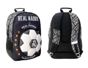 MOCHILA BALON 3D REAL MADRID 33X16X45 CM | 5205698460944 | Librería Castillón - Comprar libros online Aragón, Barbastro