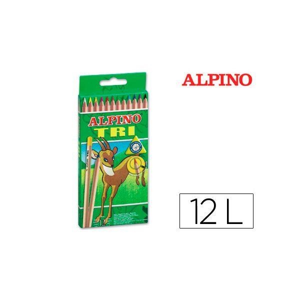 LAPICES COLORES ALPINO TRI CAJA DE 12 COLORES SURTIDOS LARGOS | 8413240443254 | Librería Castillón - Comprar libros online Aragón, Barbastro