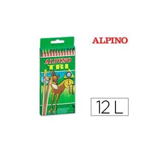 LAPICES COLORES ALPINO TRI CAJA DE 12 COLORES SURTIDOS LARGOS | 8413240443254 | Librería Castillón - Comprar libros online Aragón, Barbastro