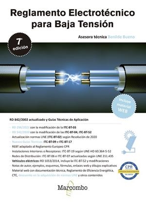 Reglamento Electrotécnico para Baja Tensión 7.ª edición | 9788426733719 | Bueno, Benilde | Librería Castillón - Comprar libros online Aragón, Barbastro