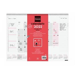 VADE ESPIRAL CALENDARIO 2022 FINOCAM PARA ESCRIBIR MES VISTA 420X310 MM NEUTRO | 8422952320081 | Librería Castillón - Comprar libros online Aragón, Barbastro