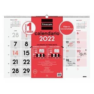 CALENDARIO 2022 PARED FINOCAM MIXTO XL 590X420 MM NEUTRO | 8422952319726 | Librería Castillón - Comprar libros online Aragón, Barbastro