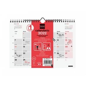 CALENDARIO 2022 PARED FINOCAM PARA ESCRIBIR M 300X210 MM NEUTRO | 8422952319689 | Librería Castillón - Comprar libros online Aragón, Barbastro