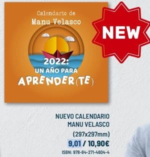 CALENDARIO DE MANU VELASCO 2022: UN AÑO PARA APRENDER(TE) | 9788427146044 | VV.AA. | Librería Castillón - Comprar libros online Aragón, Barbastro