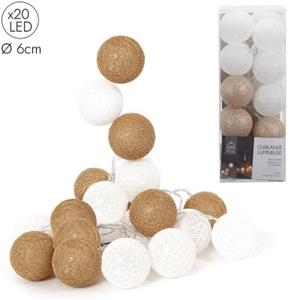 GUIRNALDA 20 LEDS BLANCO / ORO 3M LONG DIAMETRO 6CM | 3664944061441 | Librería Castillón - Comprar libros online Aragón, Barbastro