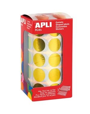 GOMETS APLI 12050 REDONDOS GRANDES 20 MM METALIZADOS AMARILLO ORO | 8410782120476 | Librería Castillón - Comprar libros online Aragón, Barbastro
