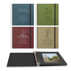 ALBUM DE FOTOS ESPIRAL 25X25CM CARTON RECICLADO SURTIDO | 8412885178699 | Librería Castillón - Comprar libros online Aragón, Barbastro