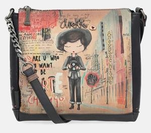 Bandolera con estampado de la marca multicolor 7x26x22 | 8434172115606 | Librería Castillón - Comprar libros online Aragón, Barbastro