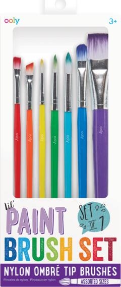 PINCELES DE NYLON PARA PINTAR : CAJA CON 7 MODELOS DE DISTINTOS COLORES | 879426007852 | Librería Castillón - Comprar libros online Aragón, Barbastro