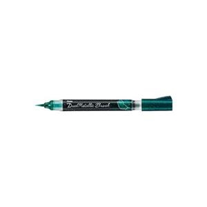 PENTEL DUAL PINCEL TINTA BRILLANTE CON PULSADOR TRASERO VERDE + AZUL METALICO | 8848510566034 | Librería Castillón - Comprar libros online Aragón, Barbastro