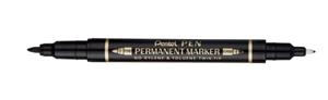 MARCADOR PERMANENTE PENTEL N75W DOBLE PUNTA NEGRO 1MM/0.3MM | 4711577043869 | Librería Castillón - Comprar libros online Aragón, Barbastro