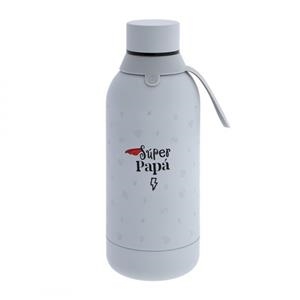 BOTELLA DE ACERO INOXIDABLE 500 ML - SUPER PAPA | 8435458021246 | Librería Castillón - Comprar libros online Aragón, Barbastro