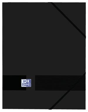 CARPETA GOMAS SOLAPAS OXFORD A4 24X32CM PLASTICO NEGRO | 3045050457388 | Librería Castillón - Comprar libros online Aragón, Barbastro