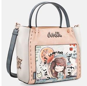 ANEKKE 34801.162 FUN & MUSIC BOLSO SHOPPING CON BANDOLERA SINTETICO | 8414172156401 | Librería Castillón - Comprar libros online Aragón, Barbastro