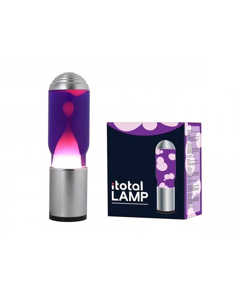 LAMPARA LAVA CON BASE BASE SILVER LIQUIDO VIOLETA / CERA BLANCA DIFUSOR AROMATICO | 8057711466191 | Librería Castillón - Comprar libros online Aragón, Barbastro