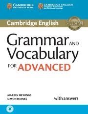 Grammar and Vocabulary for Advanced Book with Answers and Audio | 9781107481114 | Hewings,Martin / Haines,Simon | Librería Castillón - Comprar libros online Aragón, Barbastro