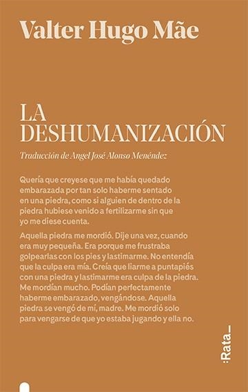 La deshumanización | 9788416738489 | Hugo Mãe, Valter | Librería Castillón - Comprar libros online Aragón, Barbastro