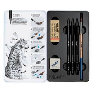 ESTUCHE METAL 3 LÁPICES TODO GRAFITO + ACCESORIOS | 8411574095132 | Librería Castillón - Comprar libros online Aragón, Barbastro
