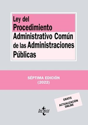 Ley del Procedimiento Administrativo Común de las Administraciones Públicas | 9788430986453 | Editorial Tecnos | Librería Castillón - Comprar libros online Aragón, Barbastro