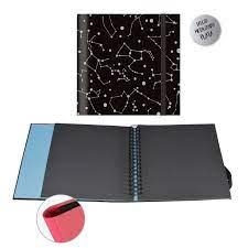 ALBUM FOTOS SENFORT ESPIRAL 25X25CM 30H NEGRAS GALAXY | 8412885159070 | Librería Castillón - Comprar libros online Aragón, Barbastro