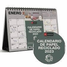 CALENDARIO SOBREMESA MIQUELRIUS P/ESCRIBIR A5 RECICLED 2023 BASIC MR28130 | 8422593281307 | Librería Castillón - Comprar libros online Aragón, Barbastro