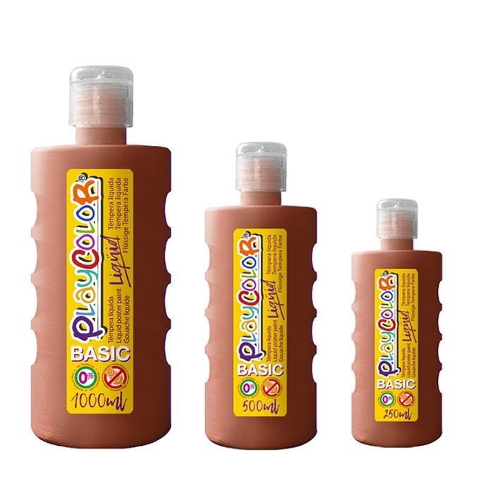 TEMPERA PLAYCOLOR LIQUID BASIC MARRON 250 ML | 8414213193114 | Librería Castillón - Comprar libros online Aragón, Barbastro